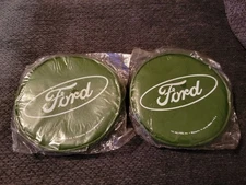 Vintage Lot of 2 KC Hilites 6" Round Green Ford Fog Light Covers NOS 5124