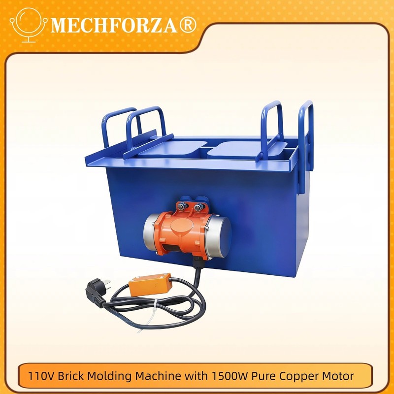 110V Brick Molding Machine with 1500W Pure Copper Motor for Workshop/Household