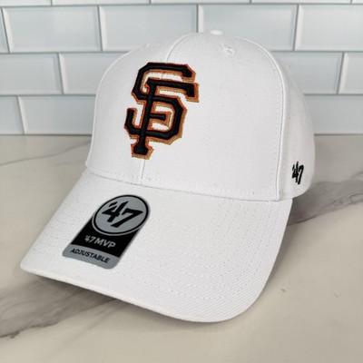 San Francisco Giants Hat Cap Strap Back Mens One Size White Baseball 47 MVP NWOT