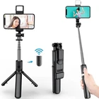 Selfie Stick Tripod with Bluetooth Remote Portable for iPhone and Android Phones