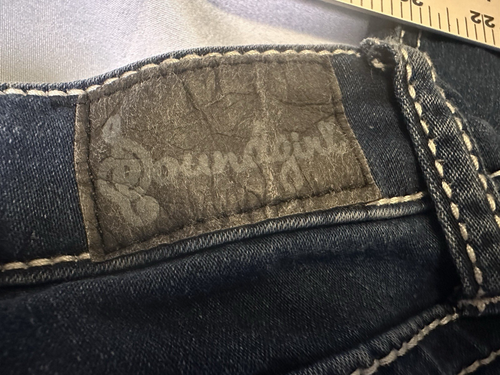Sound Girl Jeans Women’s Or Girl's Dark Wash Blue Denim Bootcut Mid Rise Sz. 5 - Picture 8 of 10