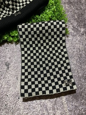 D&G Dolce & Gabbana Vintage Beanie Scarf Set Checkerboard Wool | eBay