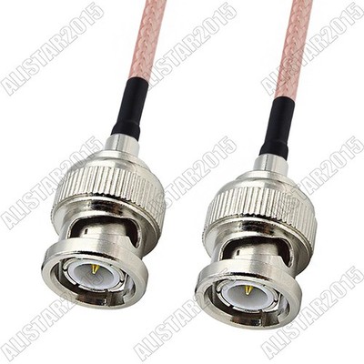 BNC Male to BNC Male Plug RF Connector Lot Pigtail Jumper Coaxial RG316 Cable