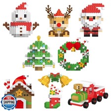 CHHOEAV 8 Pack Mini Christmas Building Blocks Toys, Classroom Pri