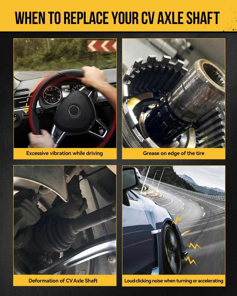 2x For 1999-2003 Acura TL And 2001-2003 Acura CL Front CV Axle Shaft Assembly Foto 3 de 4