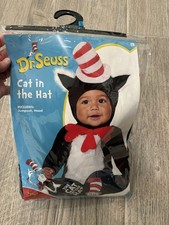 Dr Seuss Cat in the Hat Halloween Costume Infant Size 18-24 months