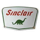Vintage Sinclair Gasoline Sign - Dino Service Station Pump Porcelain Sign