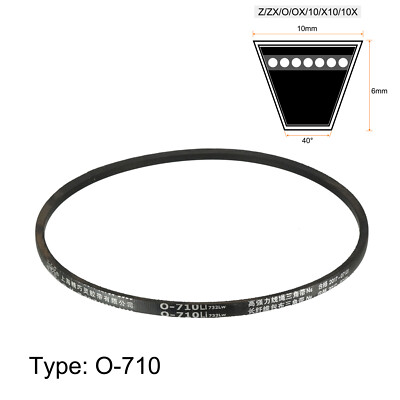 セット O-510 Rubber Transmission Drive Belt V-Belt 10mm Wide 6mm