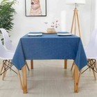 Blaue Tuch Tischdecken