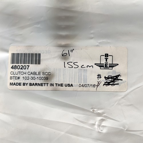 Barnett Clear Coat Stainless Steel Clutch Cables for HD #102-30-10039 61 inch - Picture 4 of 4