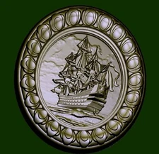 3d STL Relief Model for CNC Machine, use with Artcam, Aspire types of programs