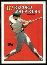 1988 Topps MARK MCGWIRE #3 Oakland Athletics Record Breaker