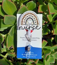 Nurse Badge Reel Holder/ ID / Clip