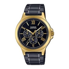 Casio Black Dial Black Stainless Steel Men's Analog Watch-MTP-V300GB-1AUDF