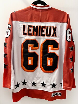 1986 Mario Lemieux Wales Conference NHL All-Star Hockey Jersey CCM