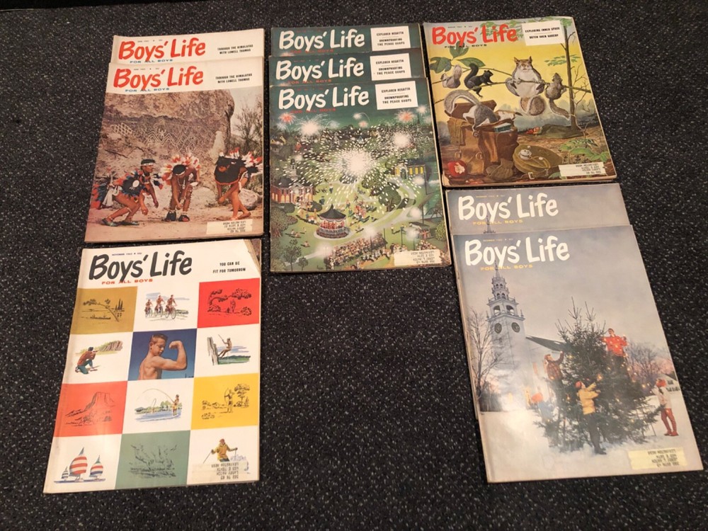 1962 Boys Life Magazine Lot Of 9