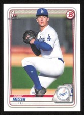 2020 Bowman Draft BOBBY MILLER 1st Year Baseball card LOS ANGELES DODGERS #38