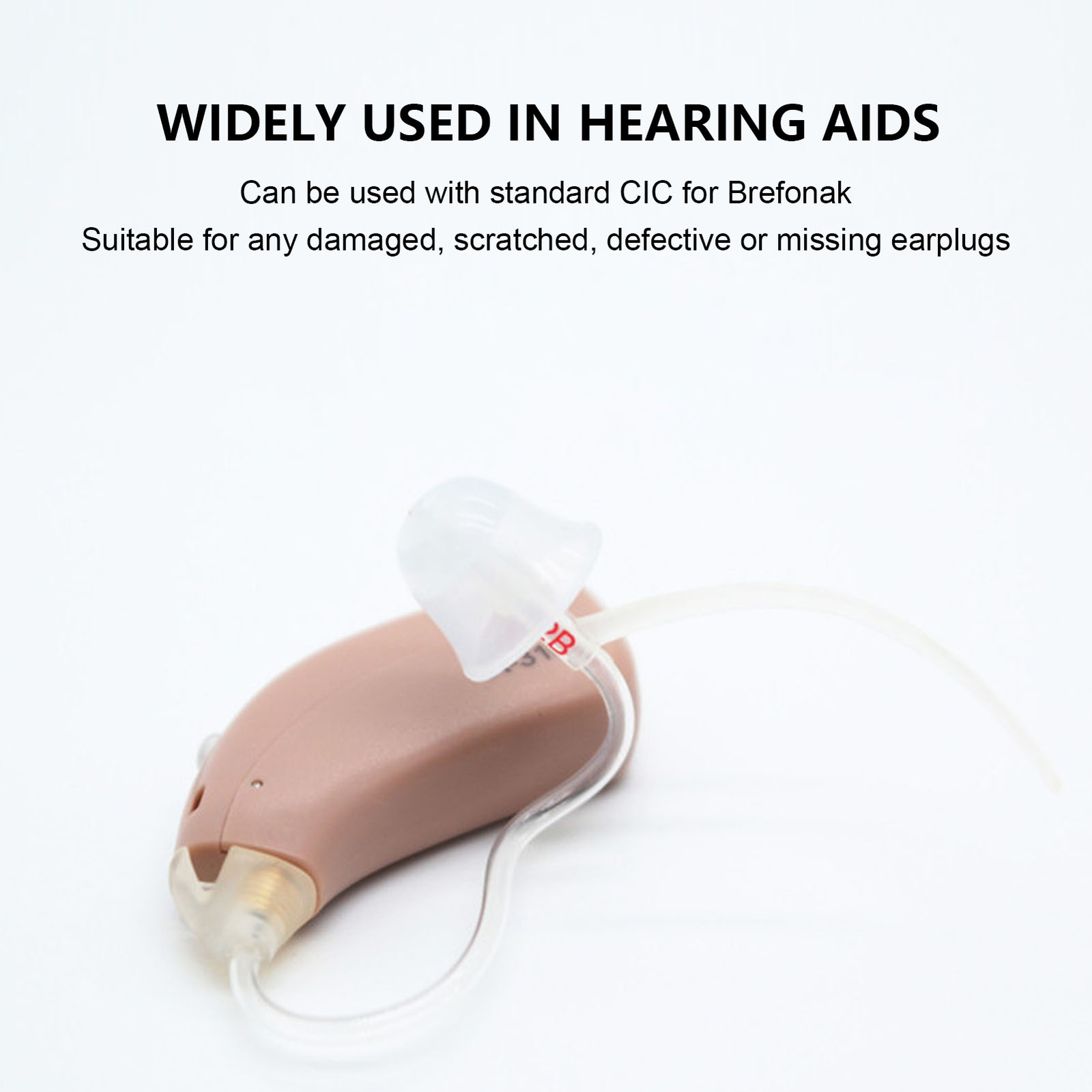 6pcs Hearing Aid Ear Tips Universal Soft Comfortable Silicone Hearing