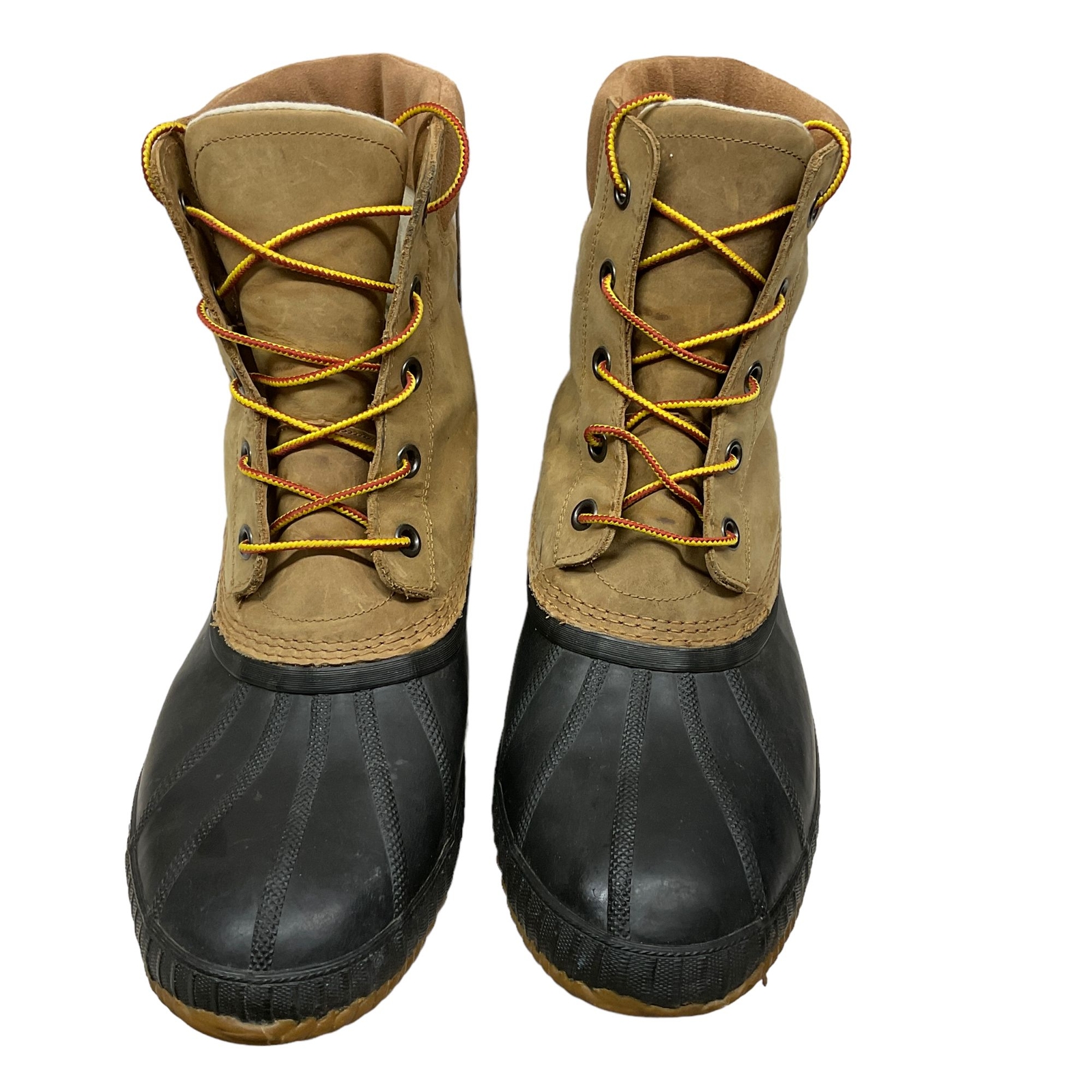 Sorel Mens Waterproof Duck Boots NM2575224 Chipmunk Tan Black Size 14