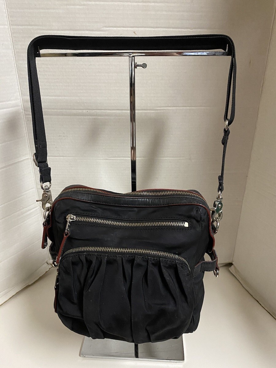 MZ Wallace Black Crossbody Purse Nylon