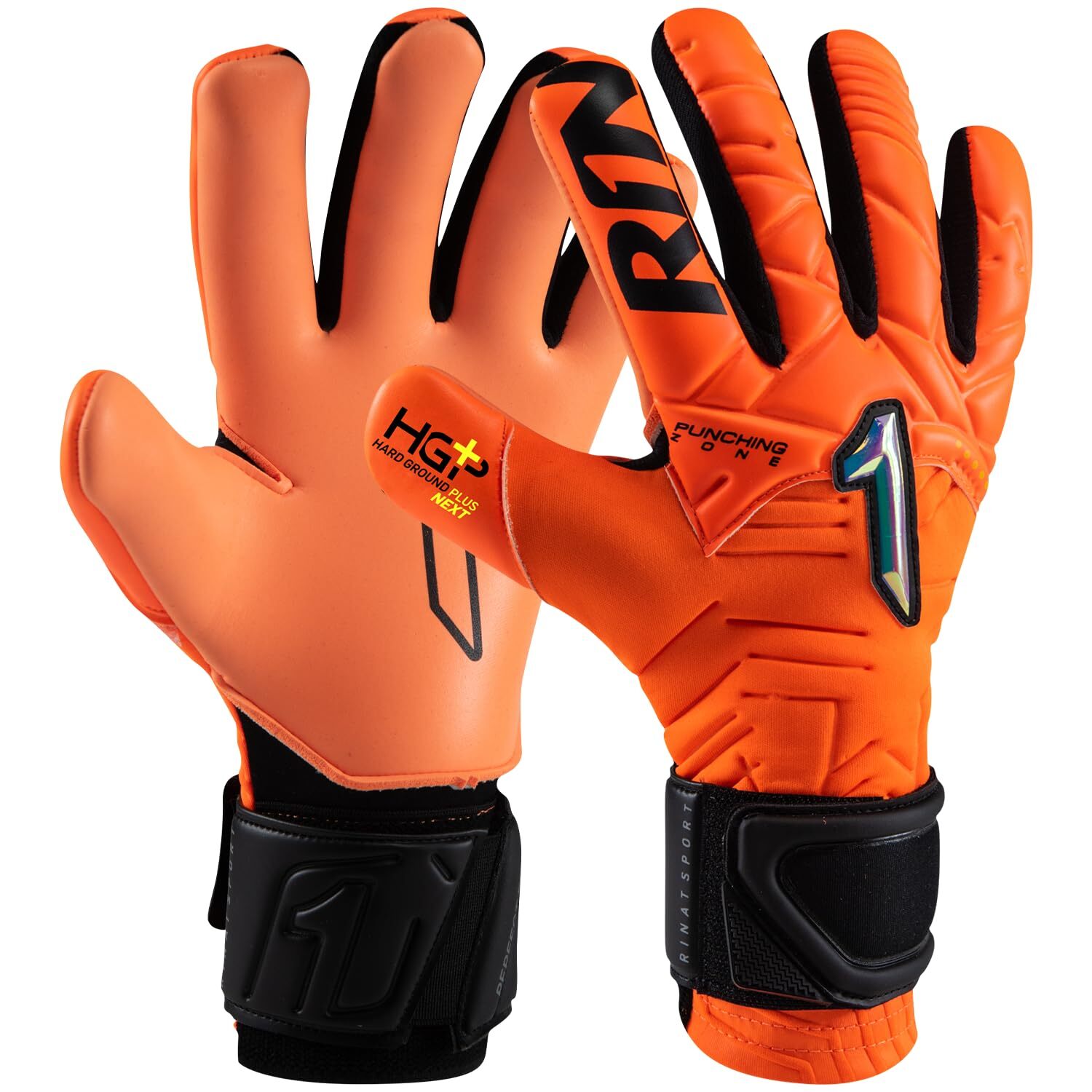 Goalkeeper Gloves Rinat Kratos Turf Dark Orange (Size: 7) NUOVO