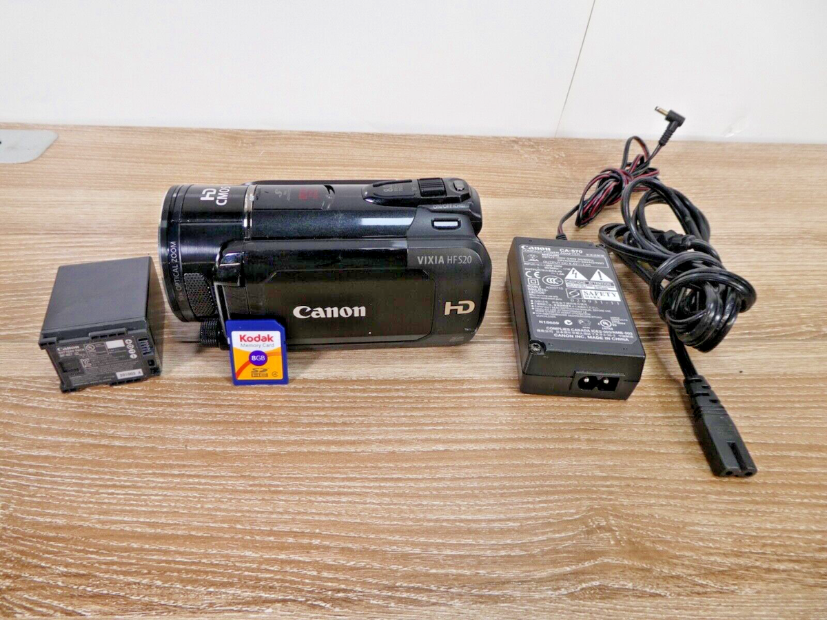 Canon VIXIA HF S20 Full HD 1080p AVCHD 8GB Flash Camcorder 10x Tested