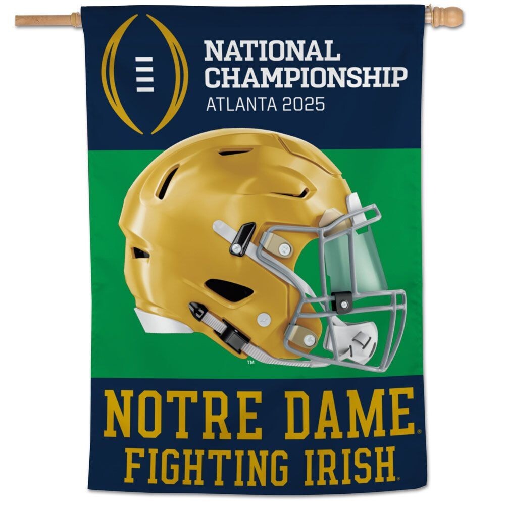 2025 Notre Dame Fighting Irish Championship Vertical Flag 28