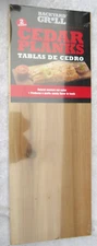 Backyard Grill Cedar Grilling Planks 100% Western Red Cedar Two Pack 15" x 5.5"