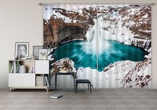 3D Snow Lake ZHUA1629 Blockout Photo Curtain Fabric Window Zoe