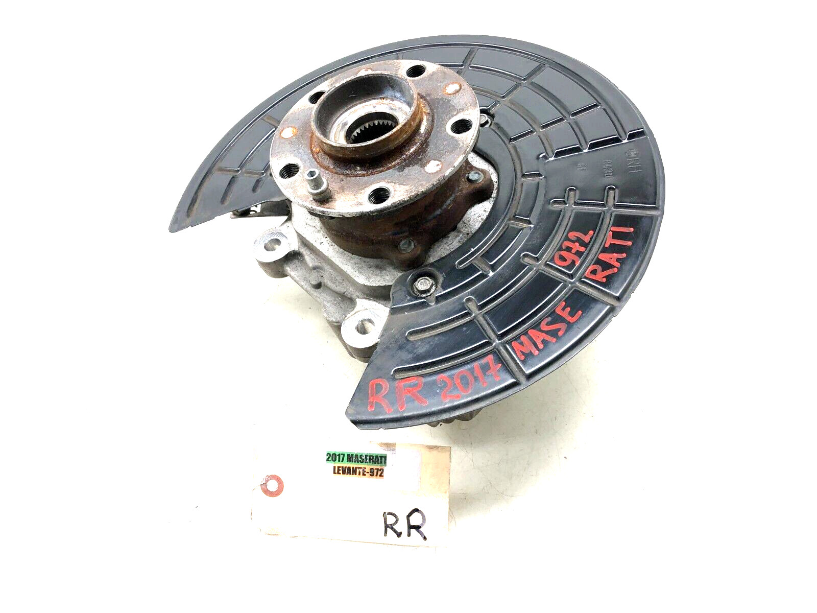 2017-2022 MASERATI LEVANTE S AWD RIGHT PASS REAR SPINDLE KNUCKLE WHEEL HUB OEM.