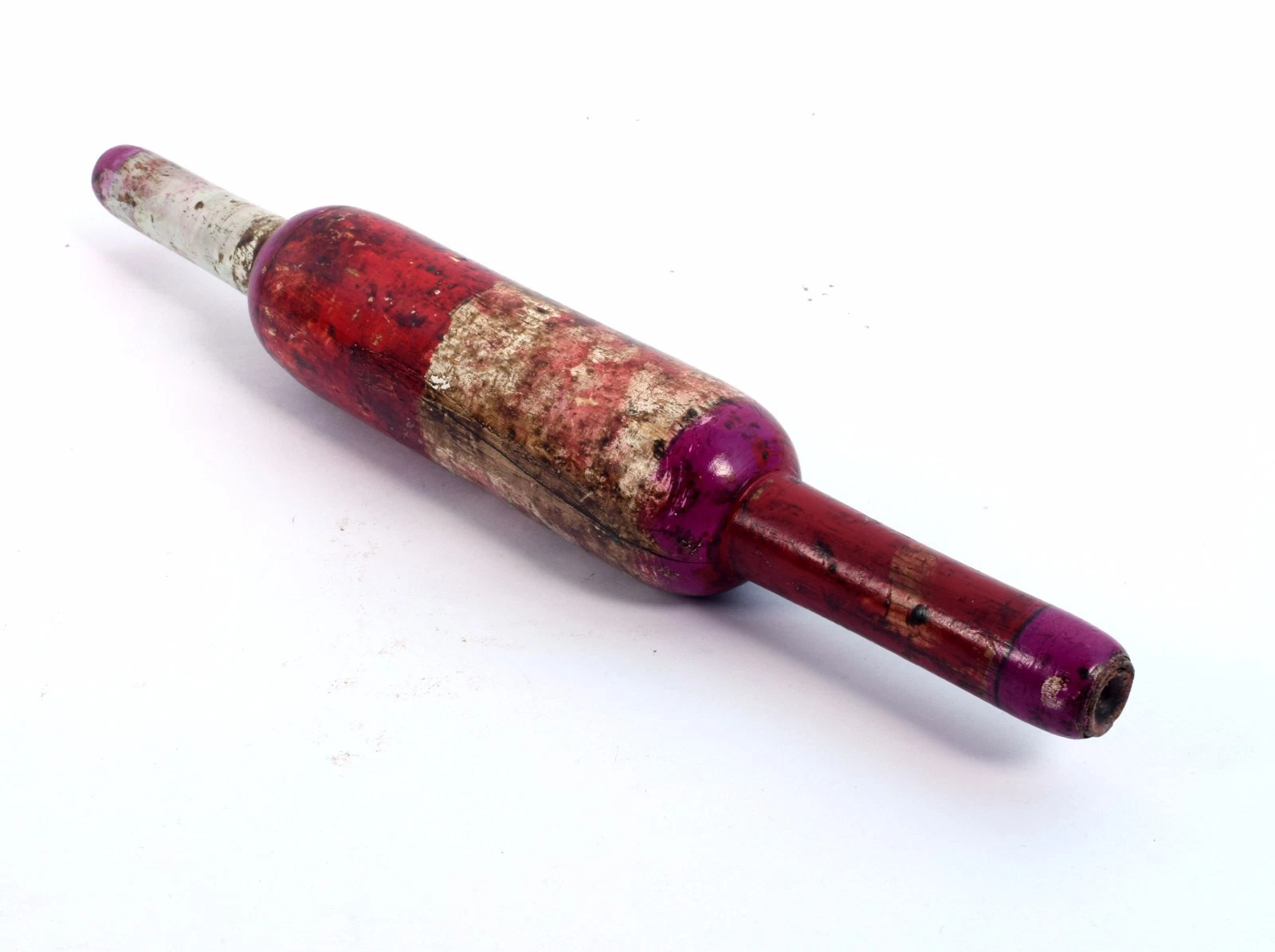 Vintage Handcarved Wooden Kitchenware Chapatti Bread Rolling Pin Stick. i40-59