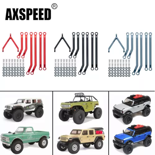 FLYXM Metal High Clearance Chassis Links for 1:24 RC Axial SCX24 All Model Car