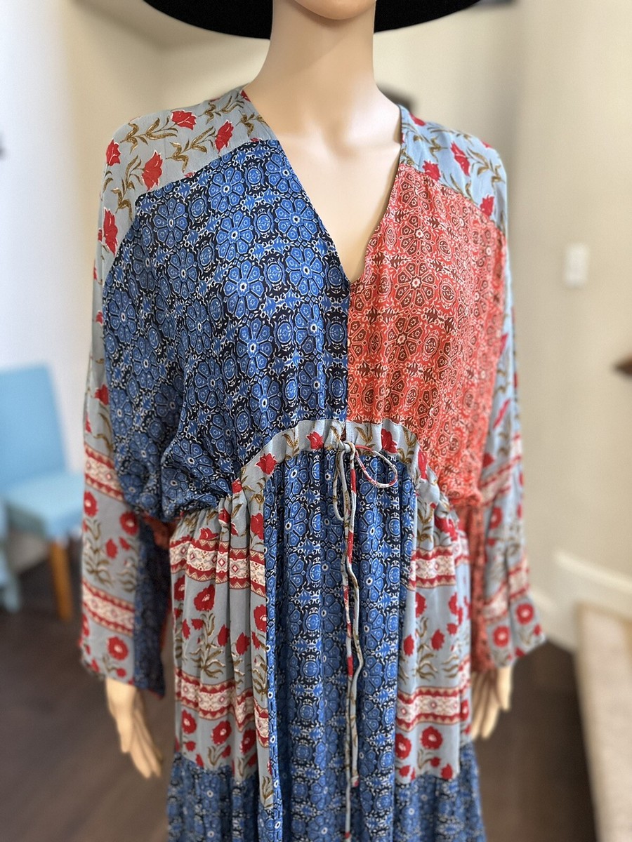 ZARA NWT XS,S, M, WOMAN PRINTED MIDI FLOWY DRESS BOHO Falls OVERSIZED | eBay