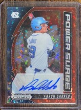 2020 Prizm Draft Aaron Sabato Power Surge Auto Disco Red Donut Circles 60/99