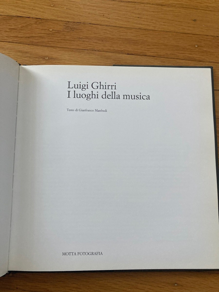I luoghi della musica / Luigi Ghirri / 1994 Photobook HCDJ