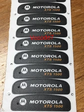 Motorola XTS1500 Name plate label