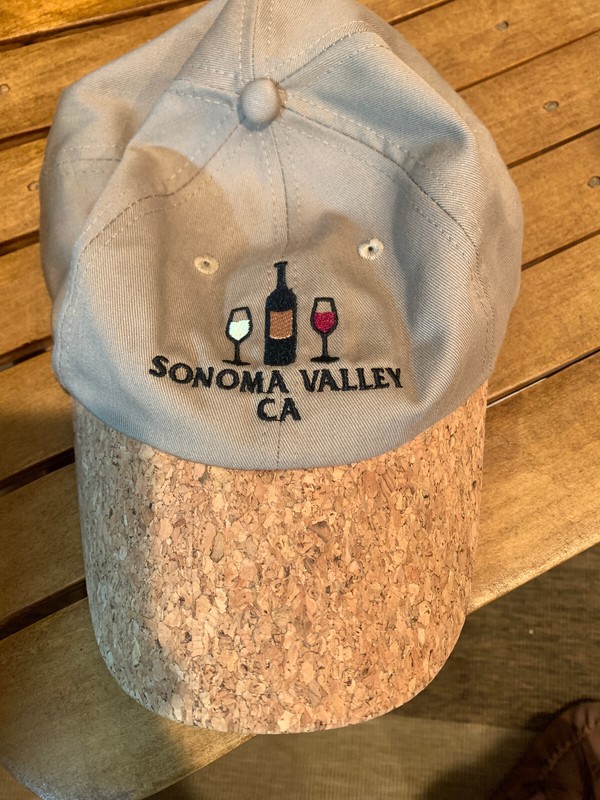 Royal Resortwear Sonoma Valley embroidered hat with cork brim