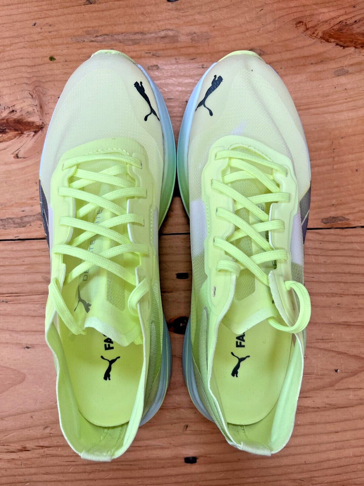 Puma Deviate Nitro Elite Racer Running Shoes, Yellow, NEW, Women's size 8.5 image 3