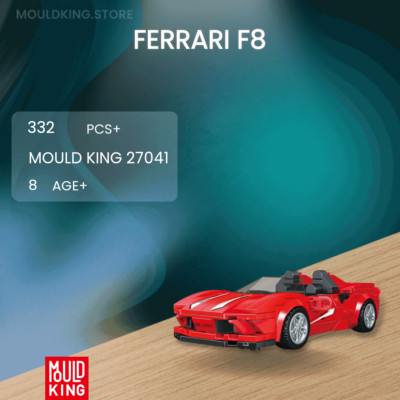 Mould King 27041 Ferrari F8 mit 332 Teilen
