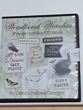 Debbie Moore Designs Woodland Wonders CD Rom 1900 printable items NIB