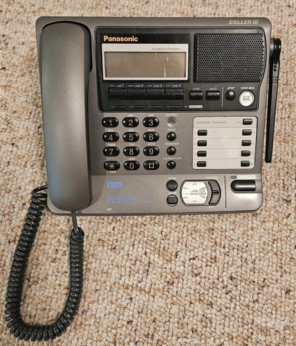 Panasonic KX-TG4500B 5.8 Ghz 4-Line Phone - BASE PHONE ONLY (Working & Tested) - Zdjęcie 2 z 11