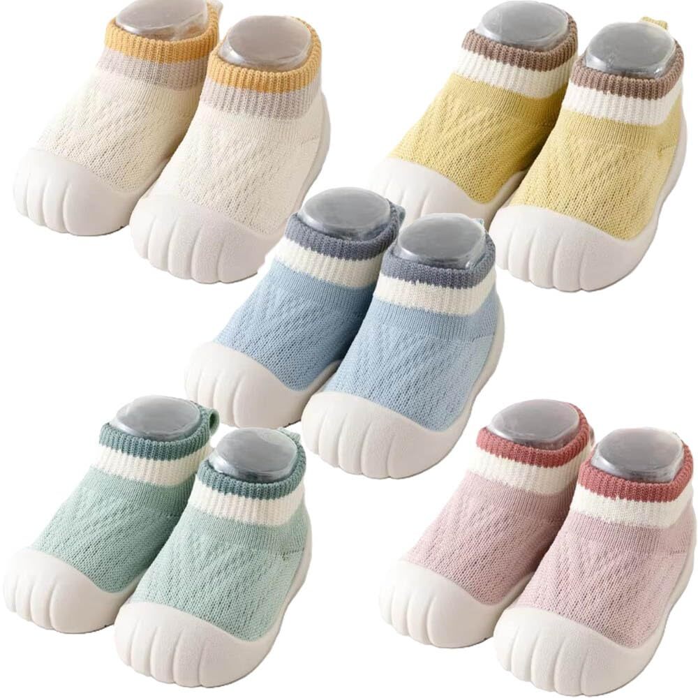Unisex Baby Non Slip Grip Ankle Socks with Non Skid for Infants Toddlers Kids