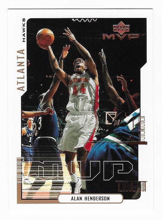 2000-01 Upper Deck MVP Alan Henderson Atlanta Hawks Basketball Card #4