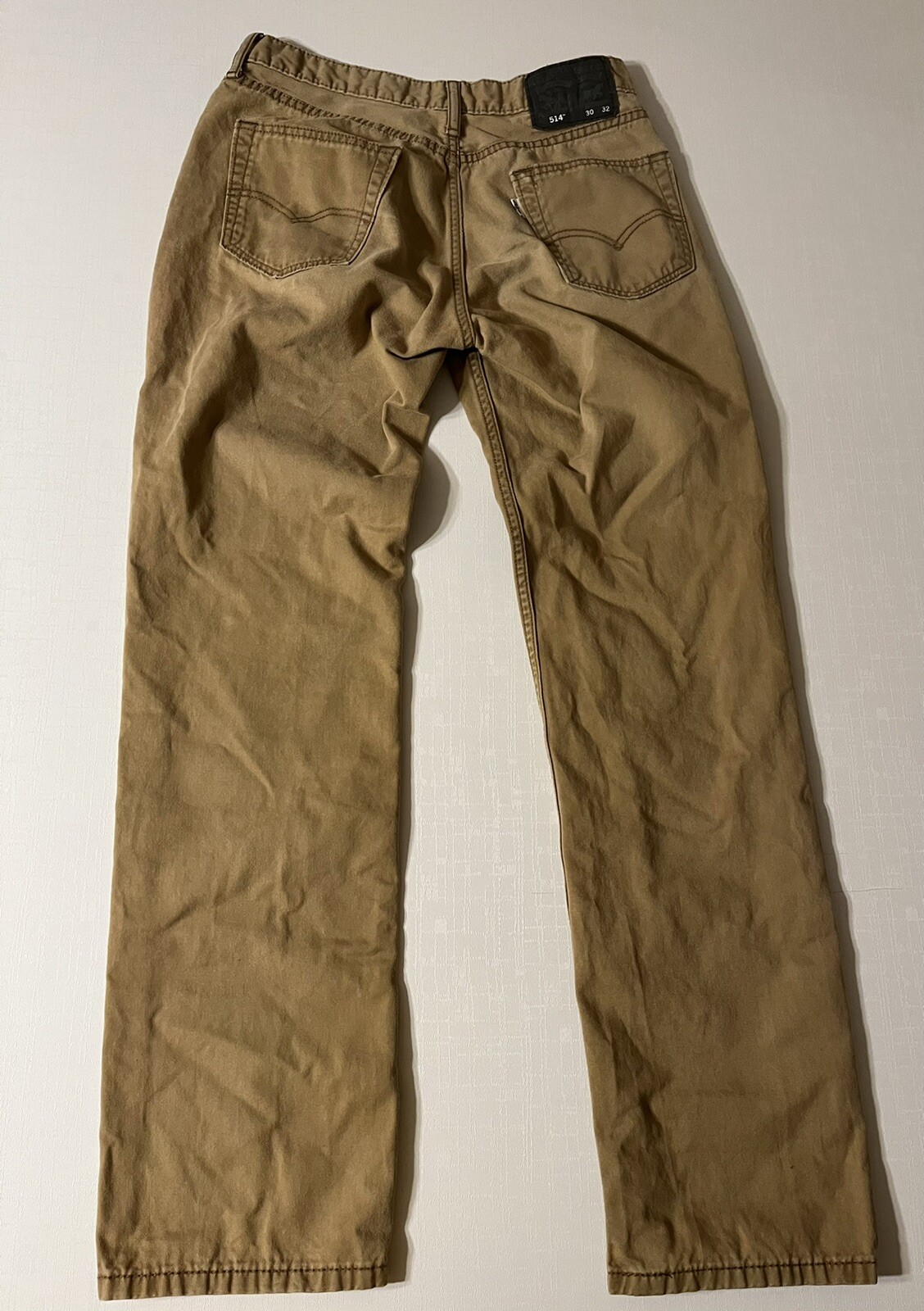 Levis 514 Classic Straight Fit Khaki Jeans Sz 30x32 B… Gem