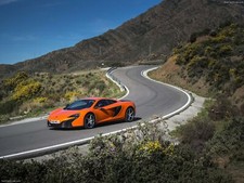 Cars mclaren 650s 2015 11 Desk Mat Stitched