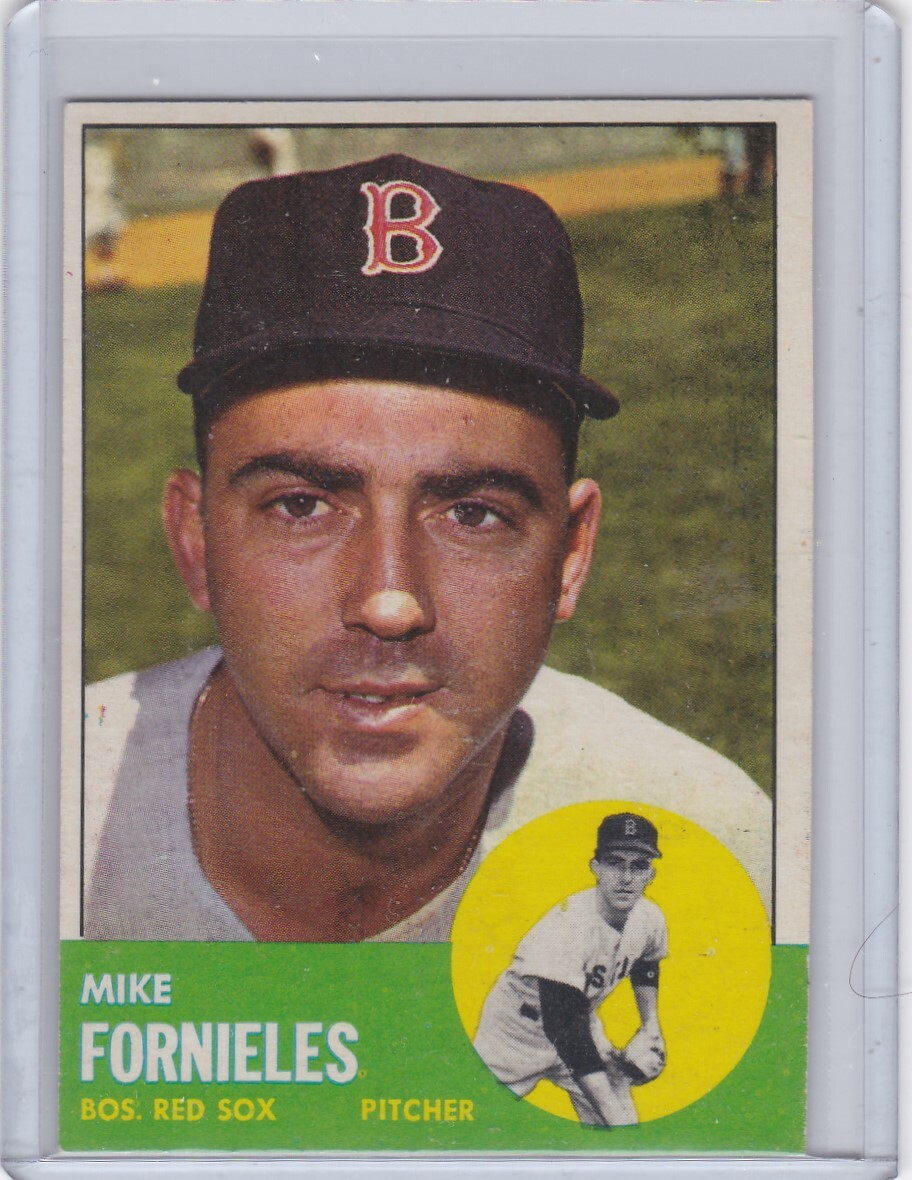 FILA 1963 Topps Baseball #28 Mike Fornieles Red Sox Free Shipping!