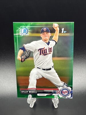 2017 Bowman Chrome Draft Ryley Widell #BDC-64 1st Green Refractor Card # D 77/99