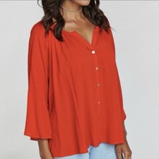 Show me your mumu Catalina cup tunic in red hot chili pepper Size Small