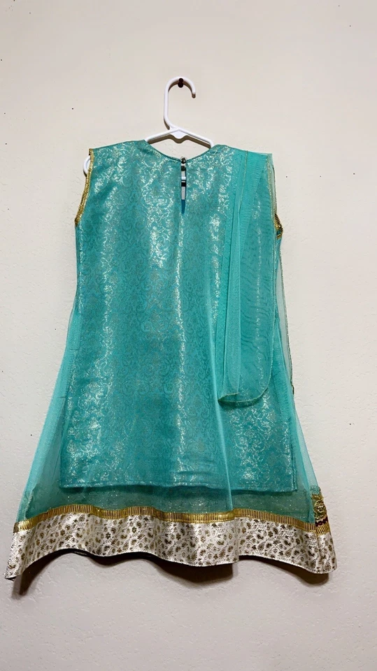 PAKISTANI INDIAN little girl kids Anarkale Outfit 2 To 4 Year Wedding Party NWOT - Image 4 of 4