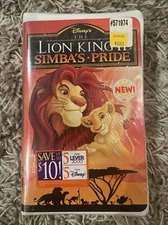 Walt disney The Lion King 2 Simba's Pride VHS Tape Disney Rare Brand New SEALED